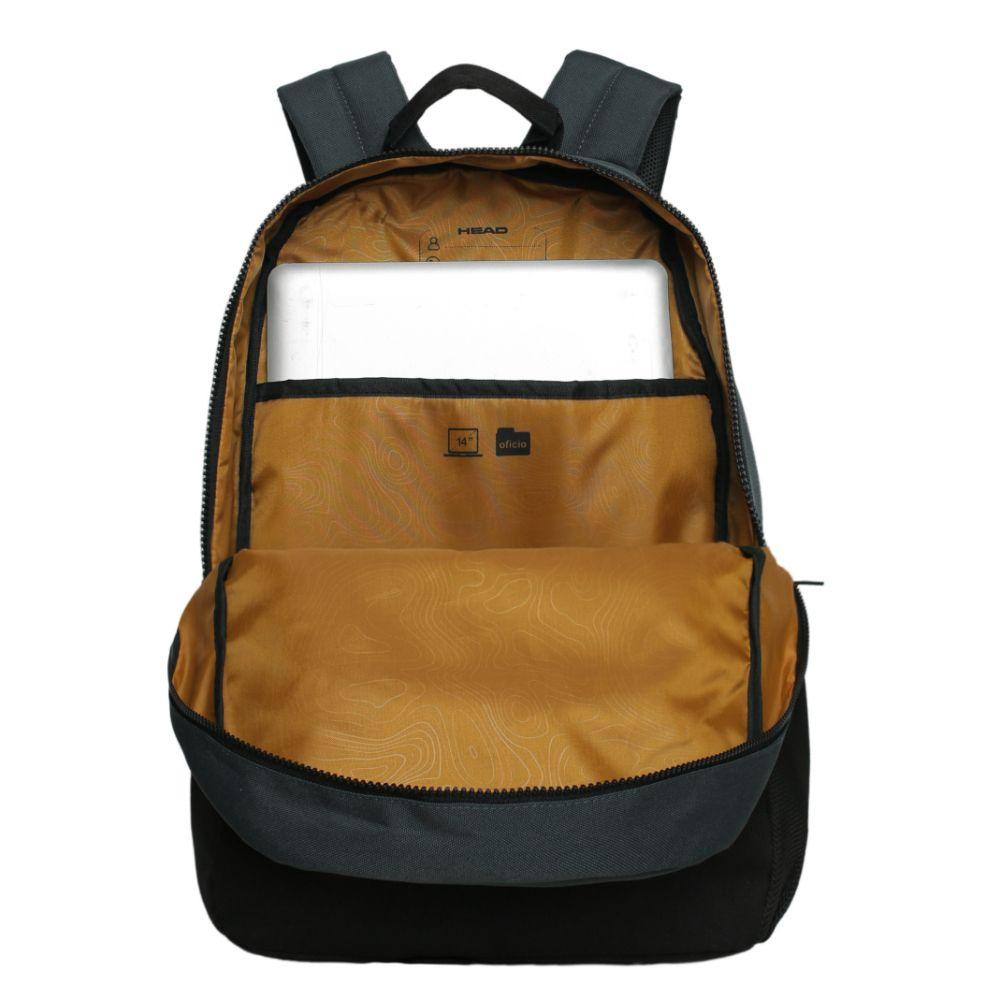 Mochila Compacta Escape Dark Petroleo Head-2