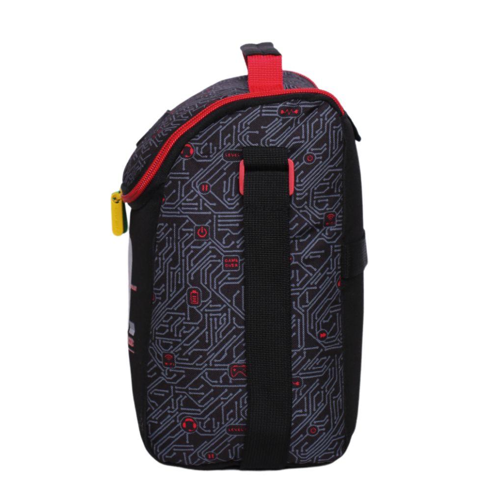 Lonchera Térmica Greenland Gamer Circuito Negro Head-2
