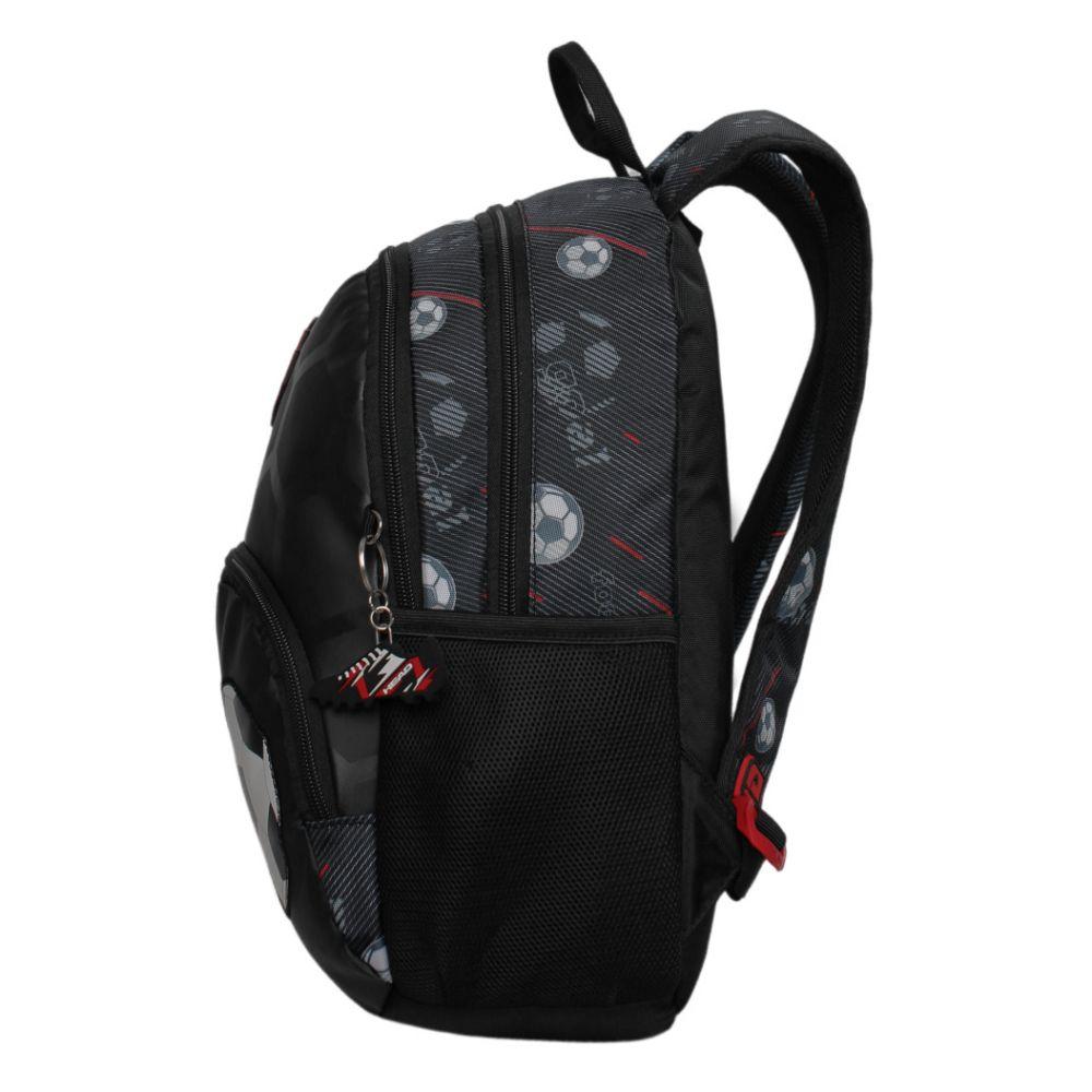 Mochila Infantil Niño Gum Futbol Negro Head-3