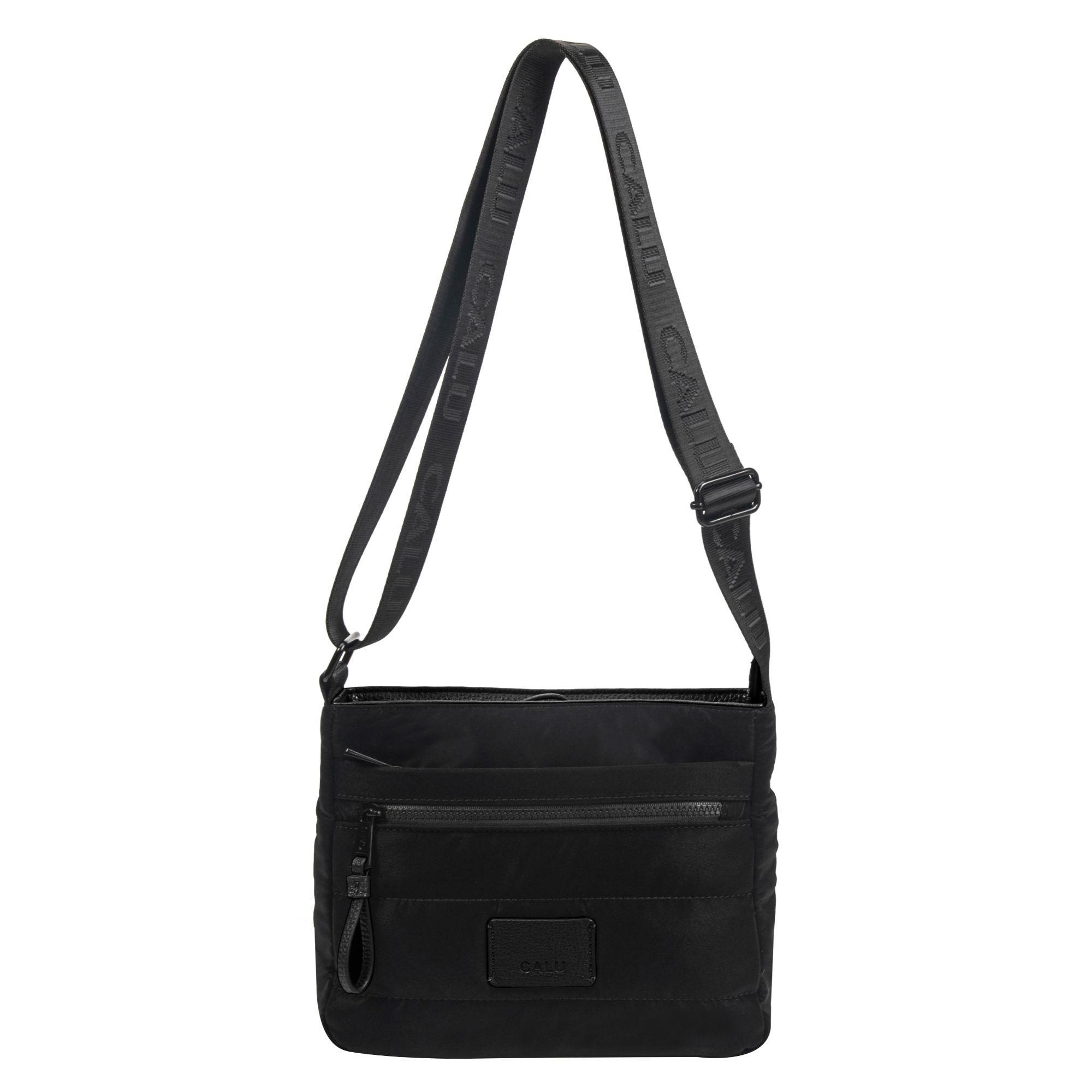 Cartera Bandolera Emilie Bolsillos Negro Calu-3
