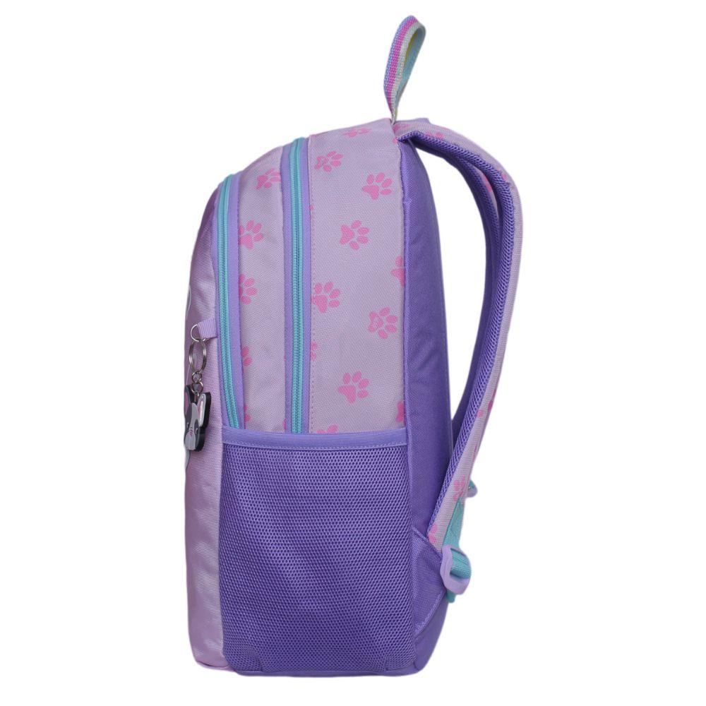 Mochila Escolar Bionica Dog Huellitas Rosado Head-3