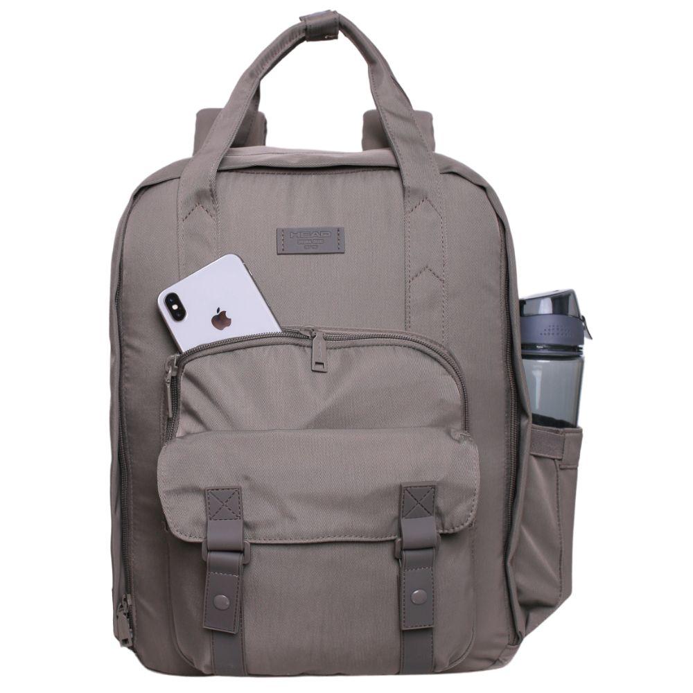 Mochila Mujer Delta Gris Notebook Head-2