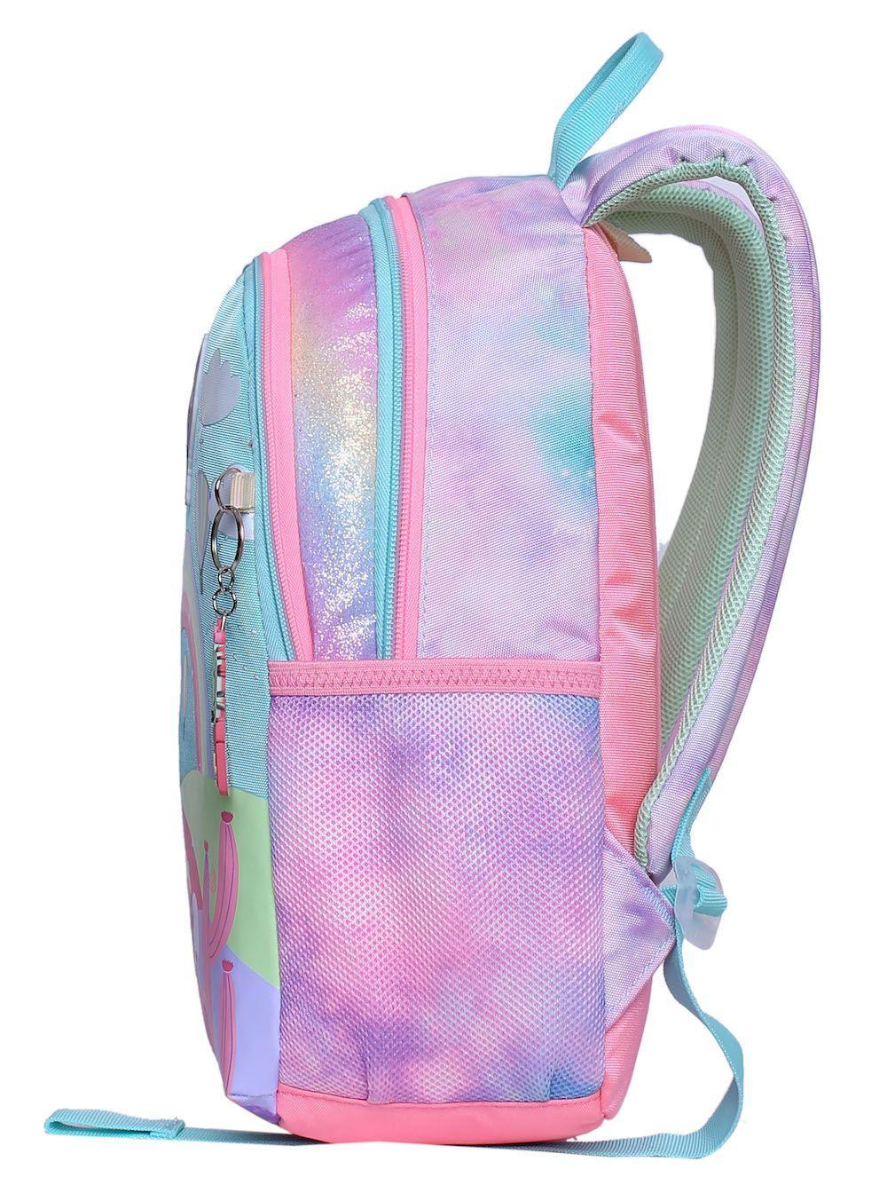 Mochila Bionica Llama Rainbow Multicolor Head-3