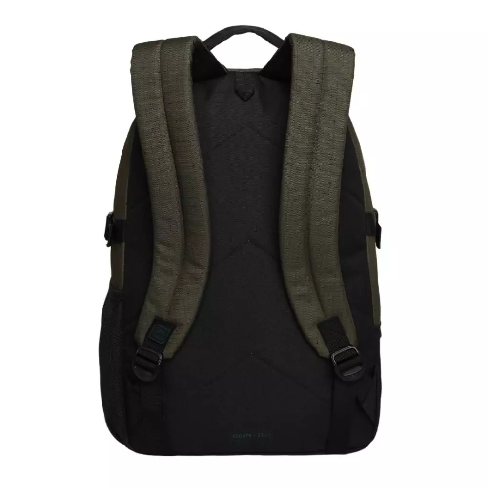 Mochila Compacta Escape Cuadros Verde Head-4
