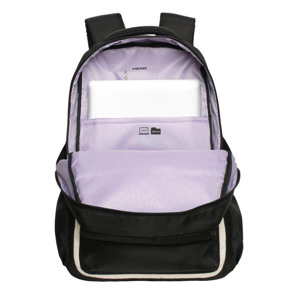 Mochila Mujer Qashqai Block Negro Head-2