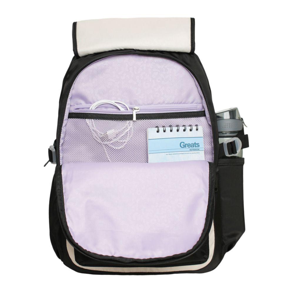 Mochila Mujer Qashqai Block Negro Head-3