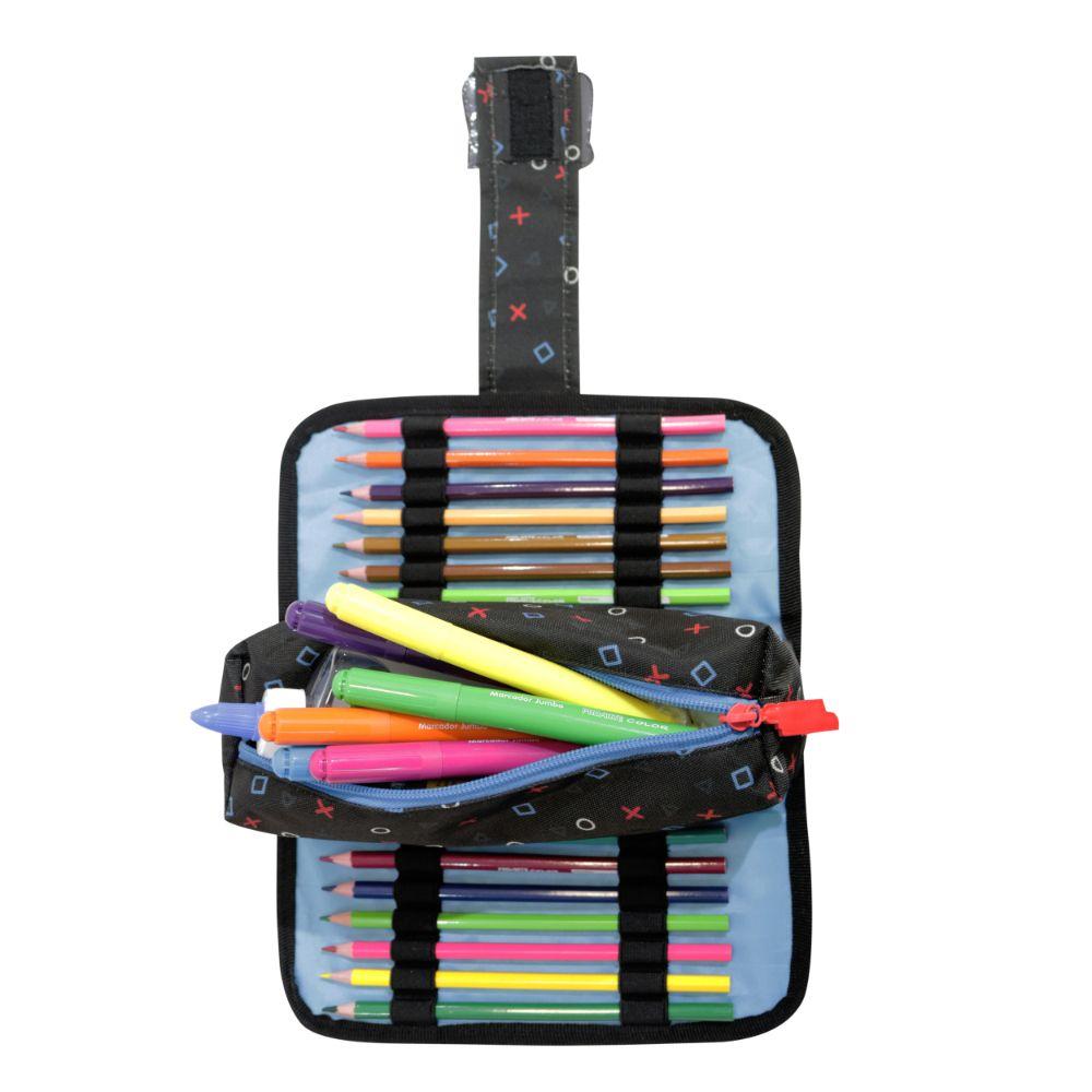 Estuche Infantil Niño Cherry Gamer Negro Head-3