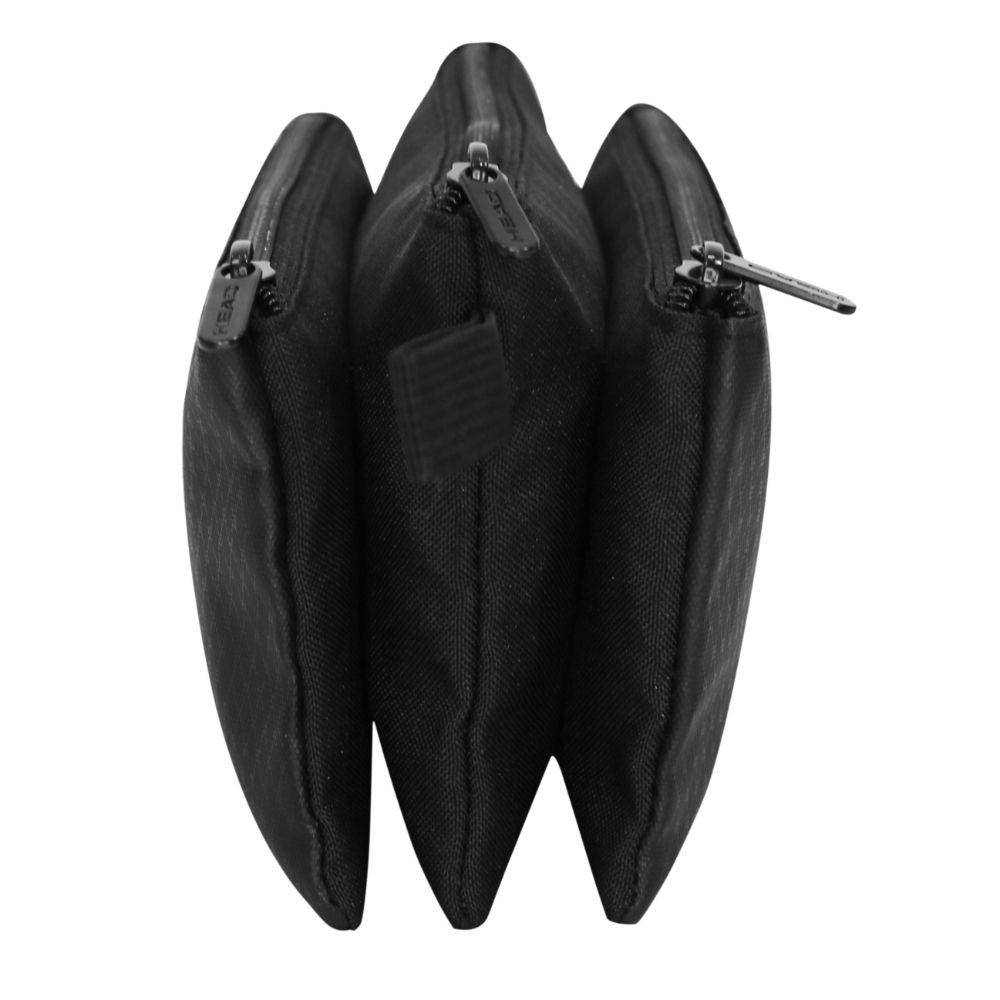 Estuche Triple Mujer March Reverse Rombos Negro Head-3