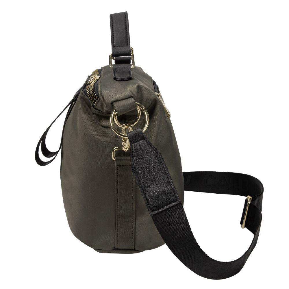 Cartera Simona Microfibra Verde Oscuro Calu-4