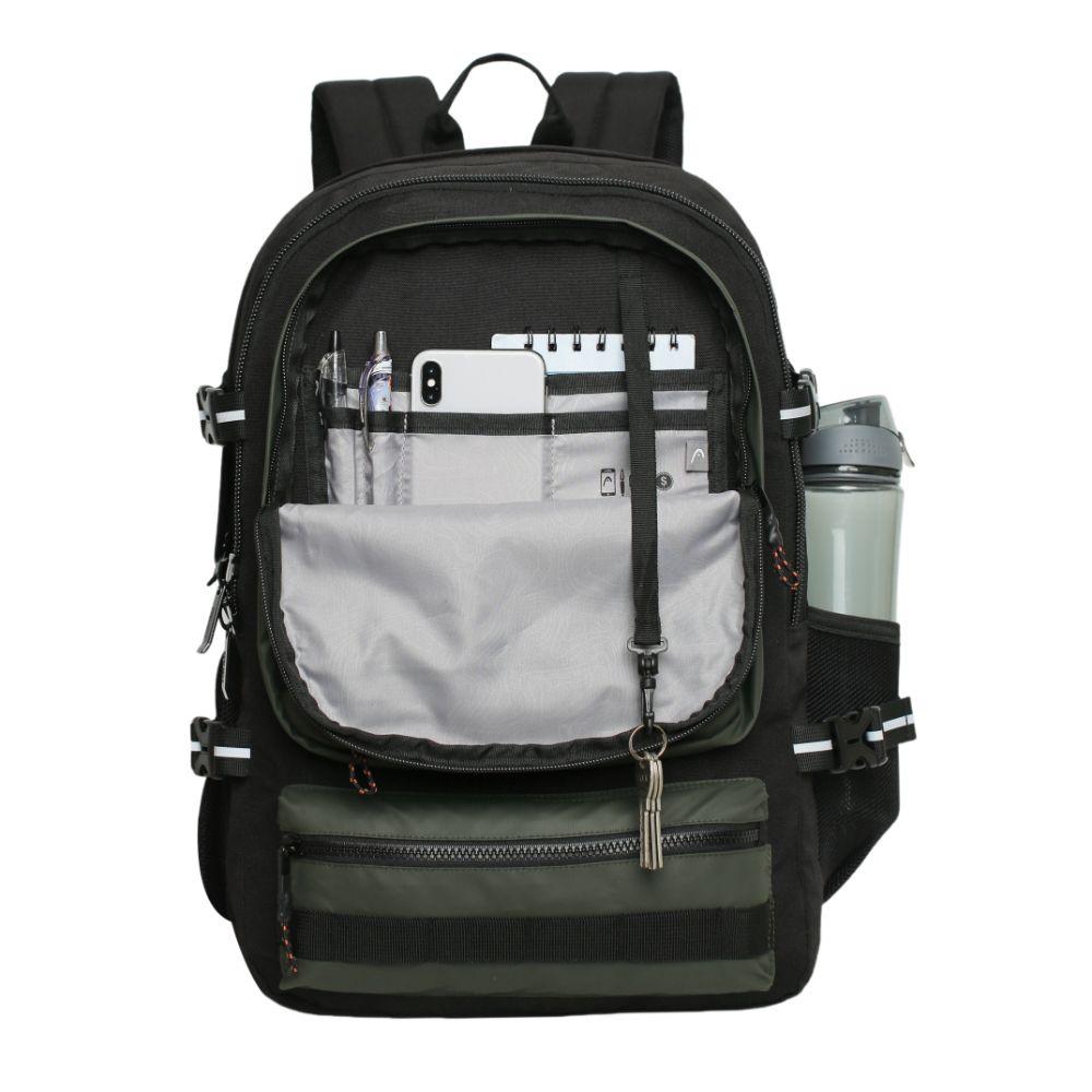Mochila Notebook Expedition 40L Reverse Verde Militar Head-2