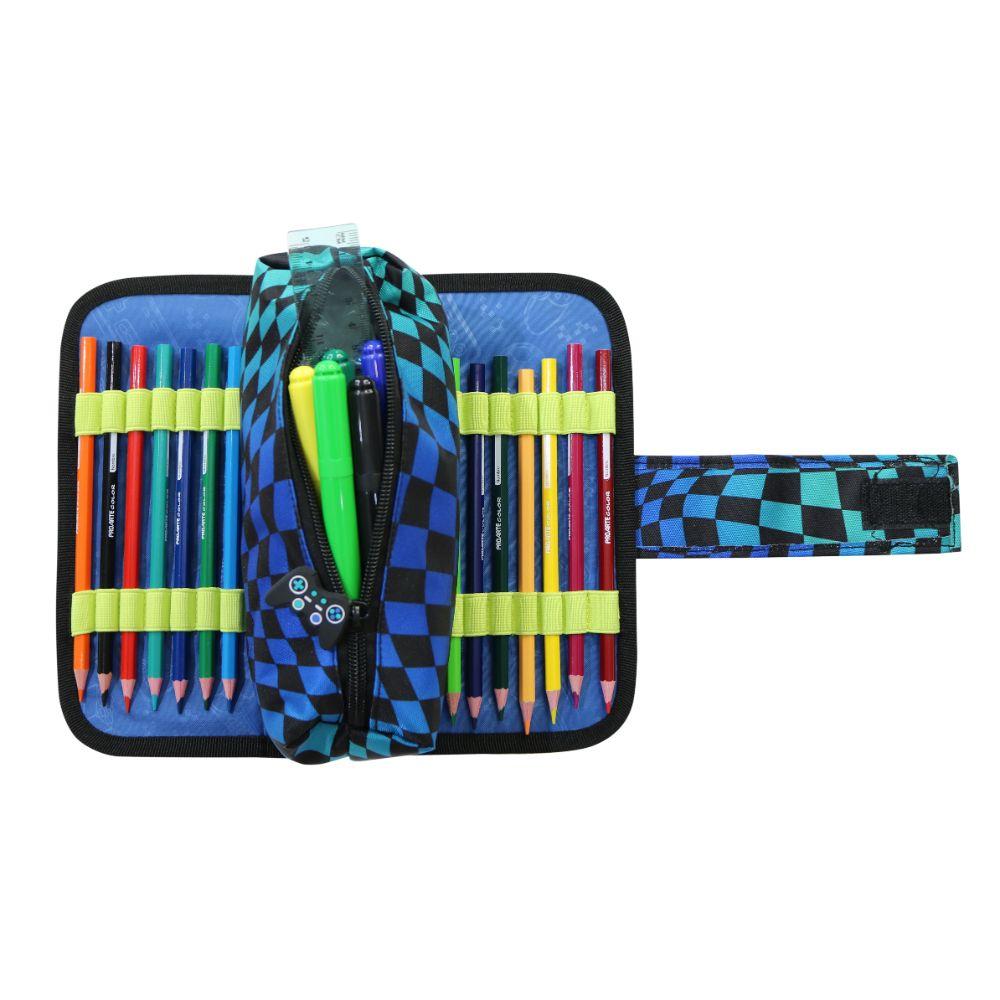 Estuche Infantil Hombre Cherry Chess Gamer Negro Head-2
