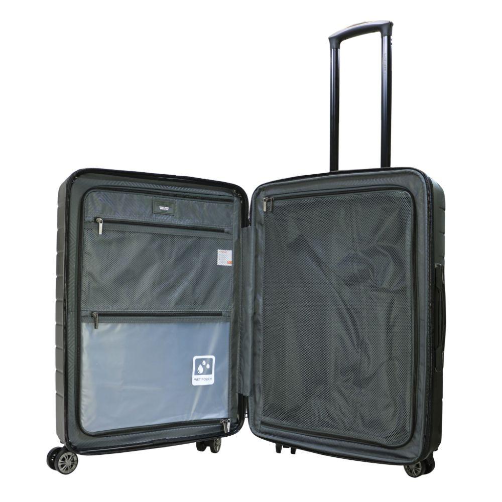 Maleta Viaje Amsterdam Mediana Expandible Verde Head-2