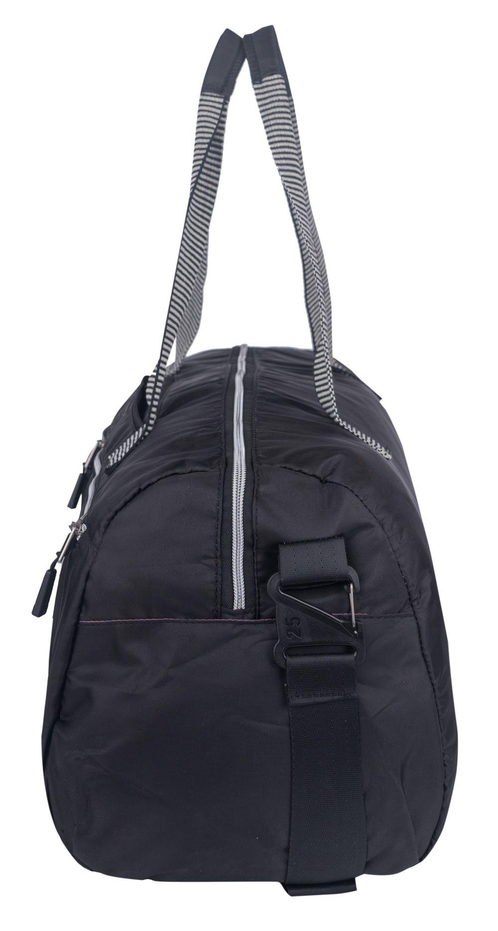Bolso Deportivo Lotus Negro Gris Mujer Head-6