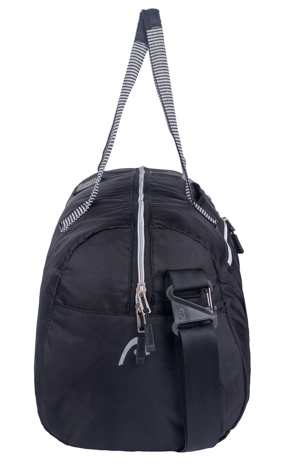 Bolso Deportivo Lotus Negro Gris Mujer Head-7