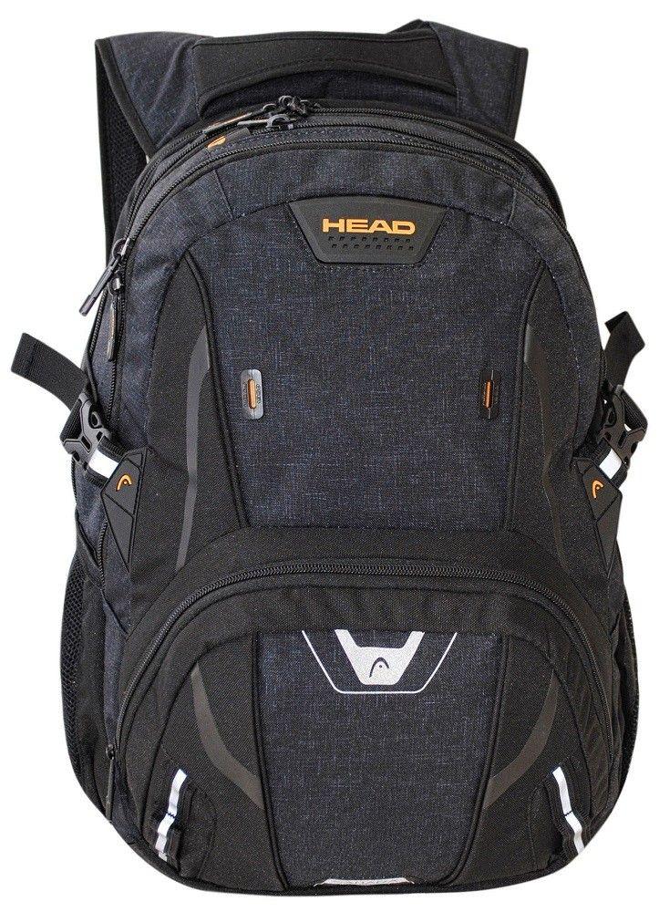 Mochila Porta Laptop Sahara Negro Melange  Head-1