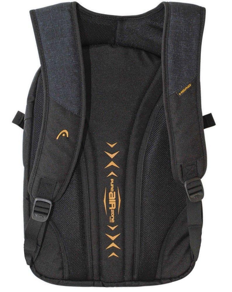 Mochila Porta Laptop Sahara Negro Melange  Head-2