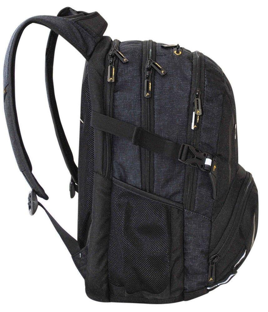 Mochila Porta Laptop Sahara Negro Melange  Head-3