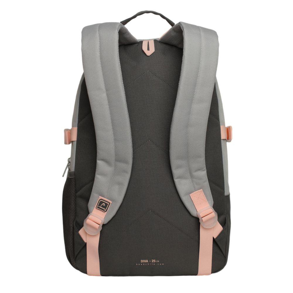 Mochila Compacta Mujer Diva Block Gris Head-4