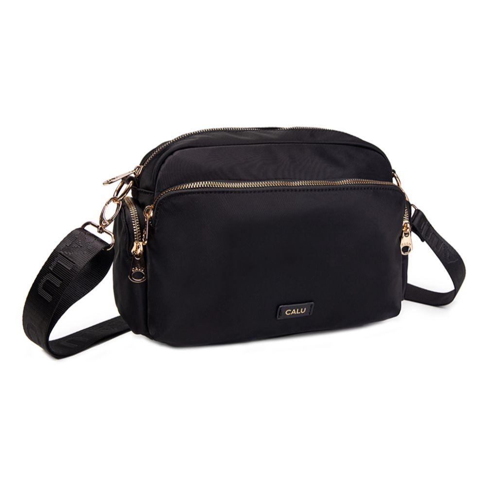 Cartera Bandolera Lavanda New Negro Calu-0