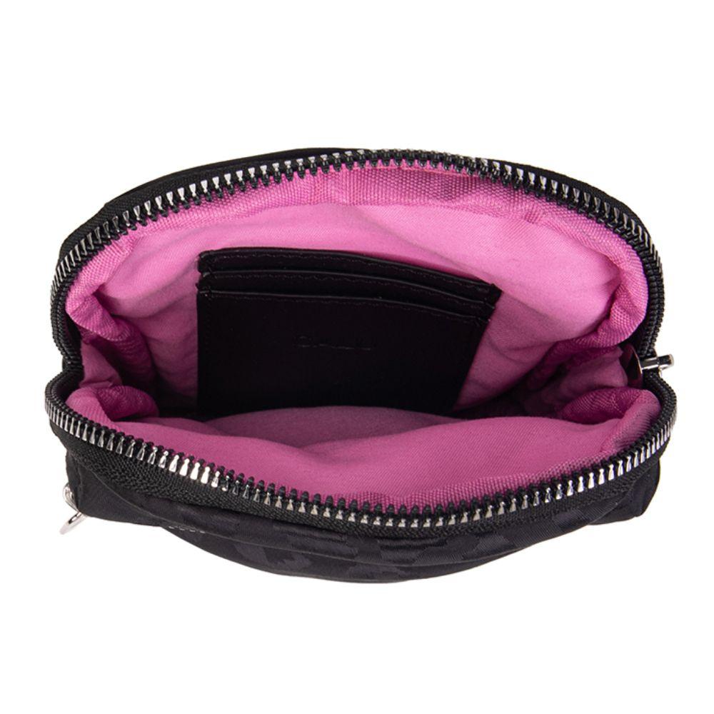 Porta Celular Bandolera Cleopatra Animal Print Negro Calu-3