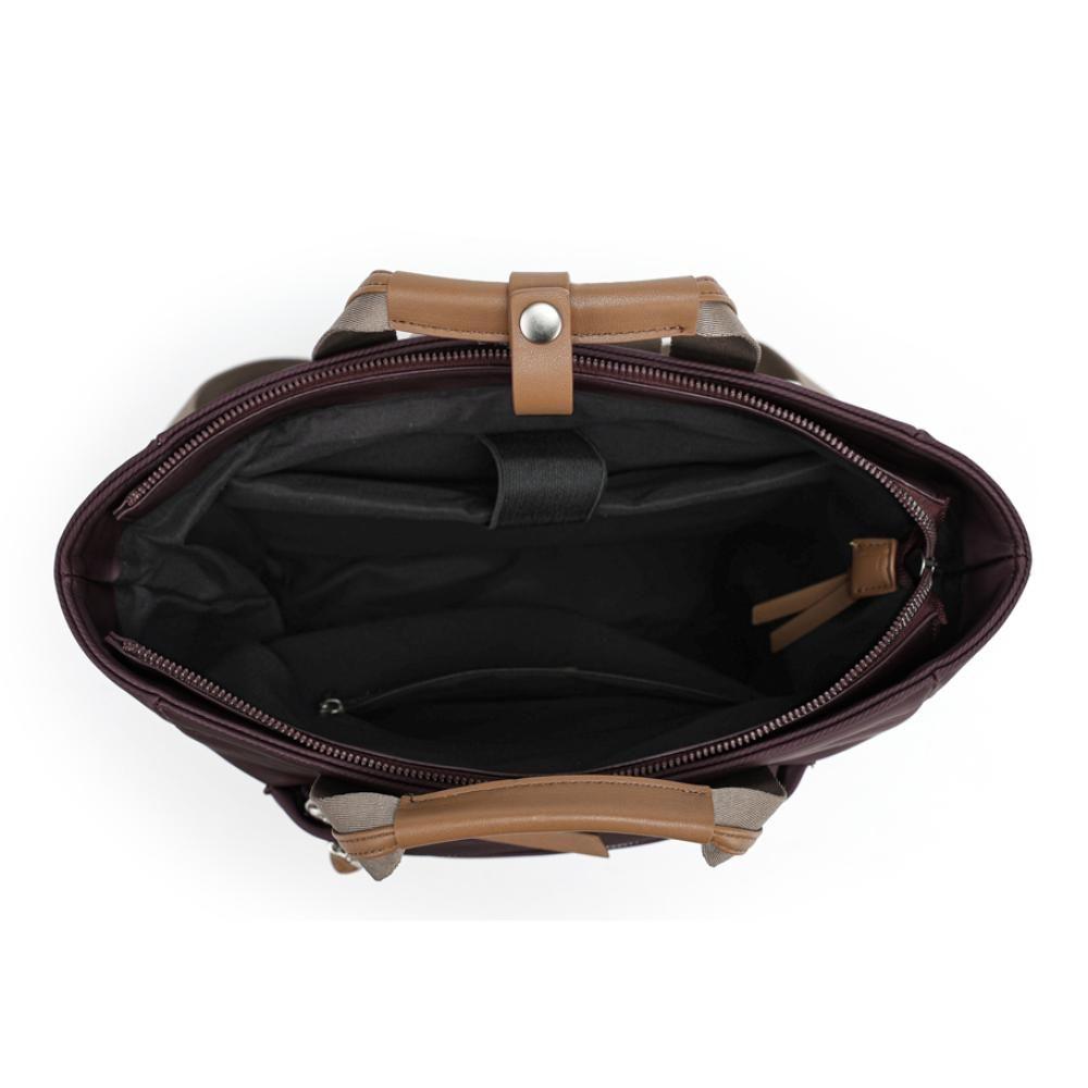 Mochila Cartera Laptop 14" Caroline Morado Calu-2