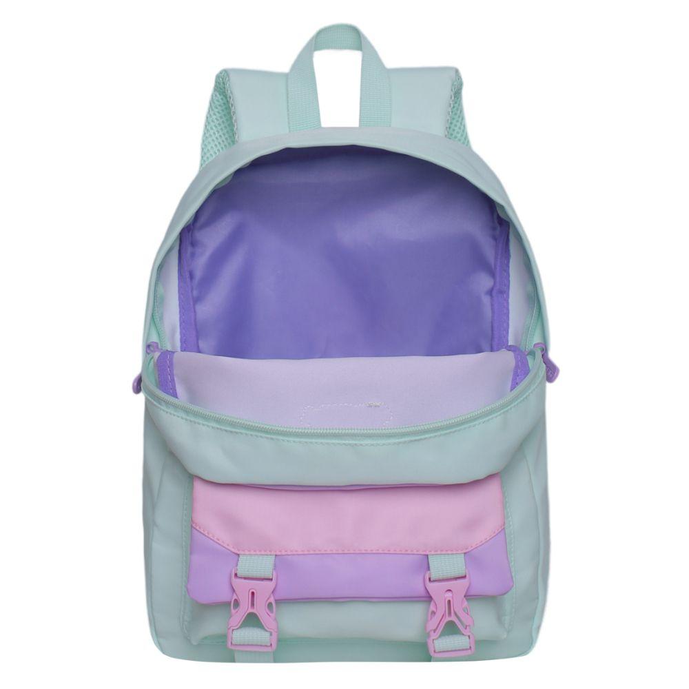 Mochila Infantil Sweet Color Block Menta Head-2