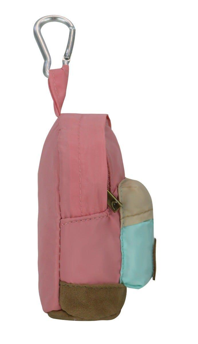 Mini Mochila Color Block  Damasco Head-2
