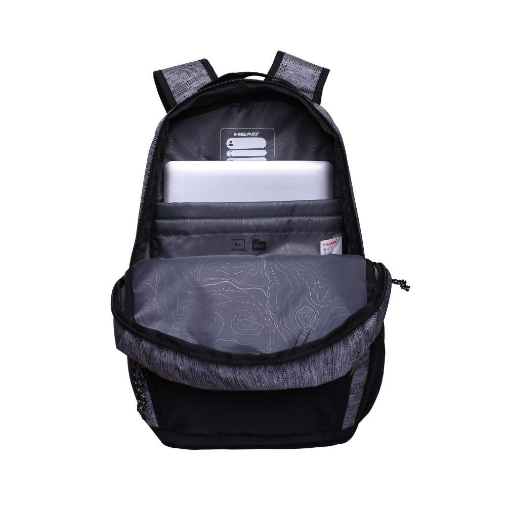 Mochila Huracan Melange Negro Head-1