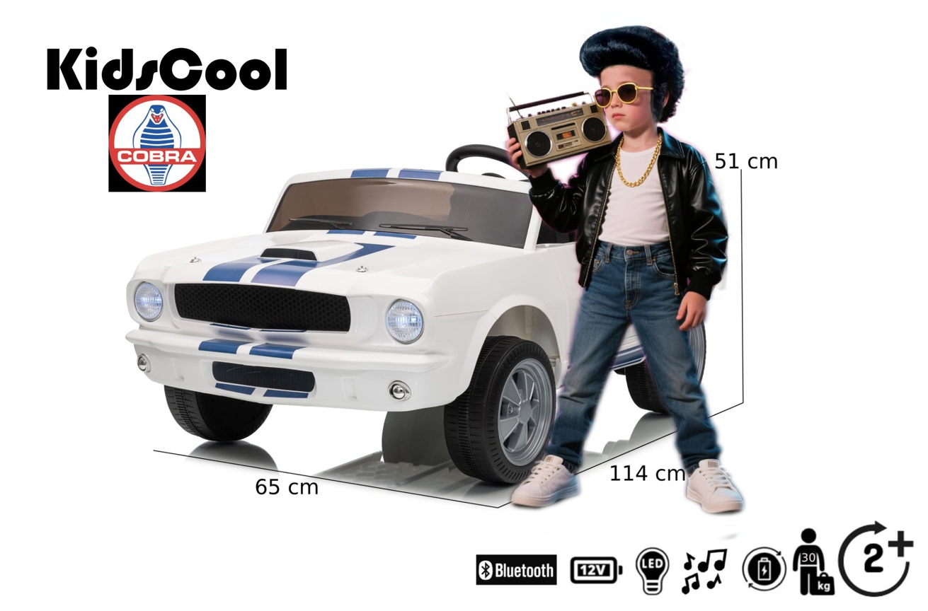 SHELBY GT350 12V BLANCO RACING-4