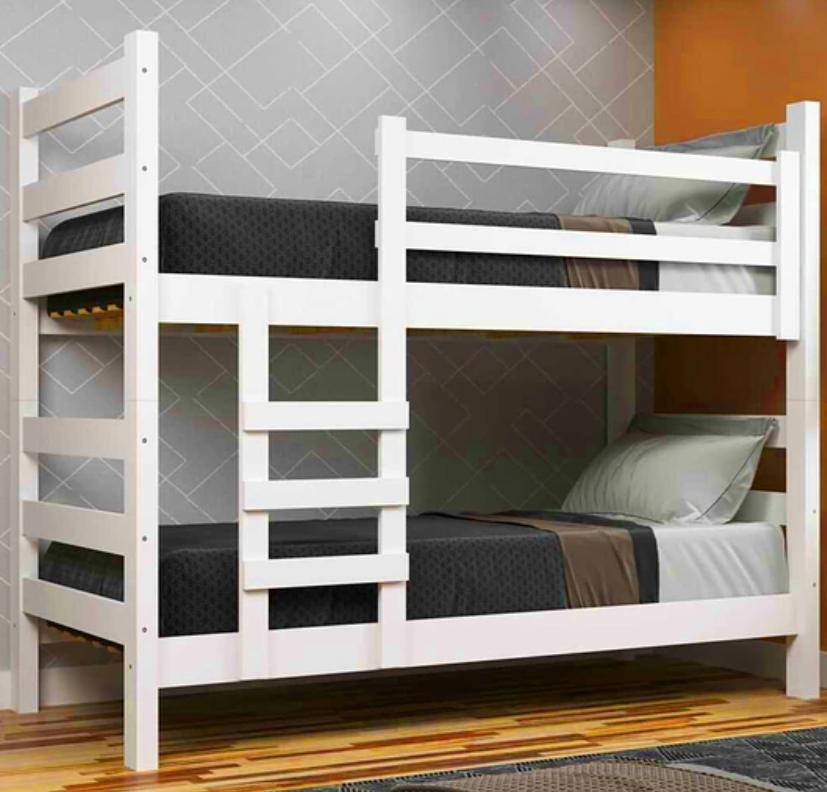 Camarote Litera Essenciale Cr Blanco Con Escalera-5