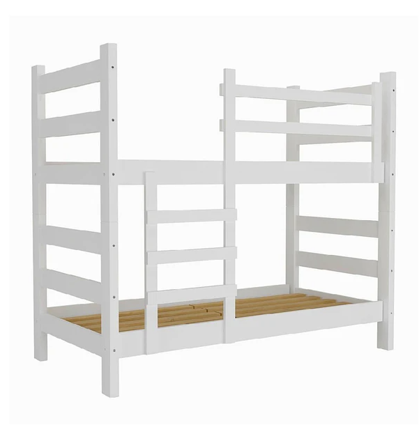 Camarote Litera Essenciale Cr Blanco Con Escalera-0
