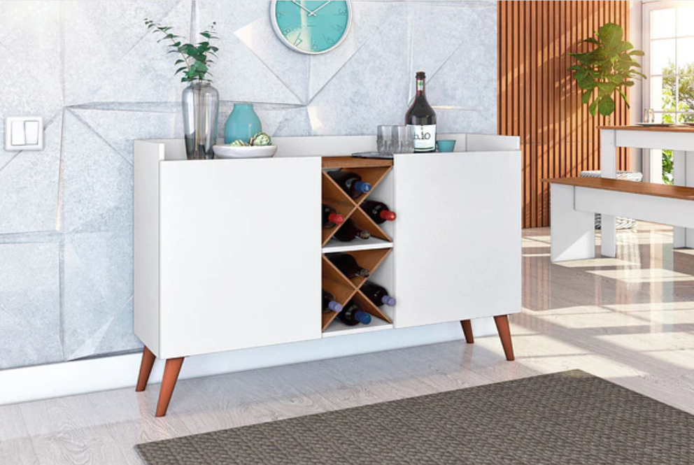 Mueble Buffet Aparador Bar Blanco-2