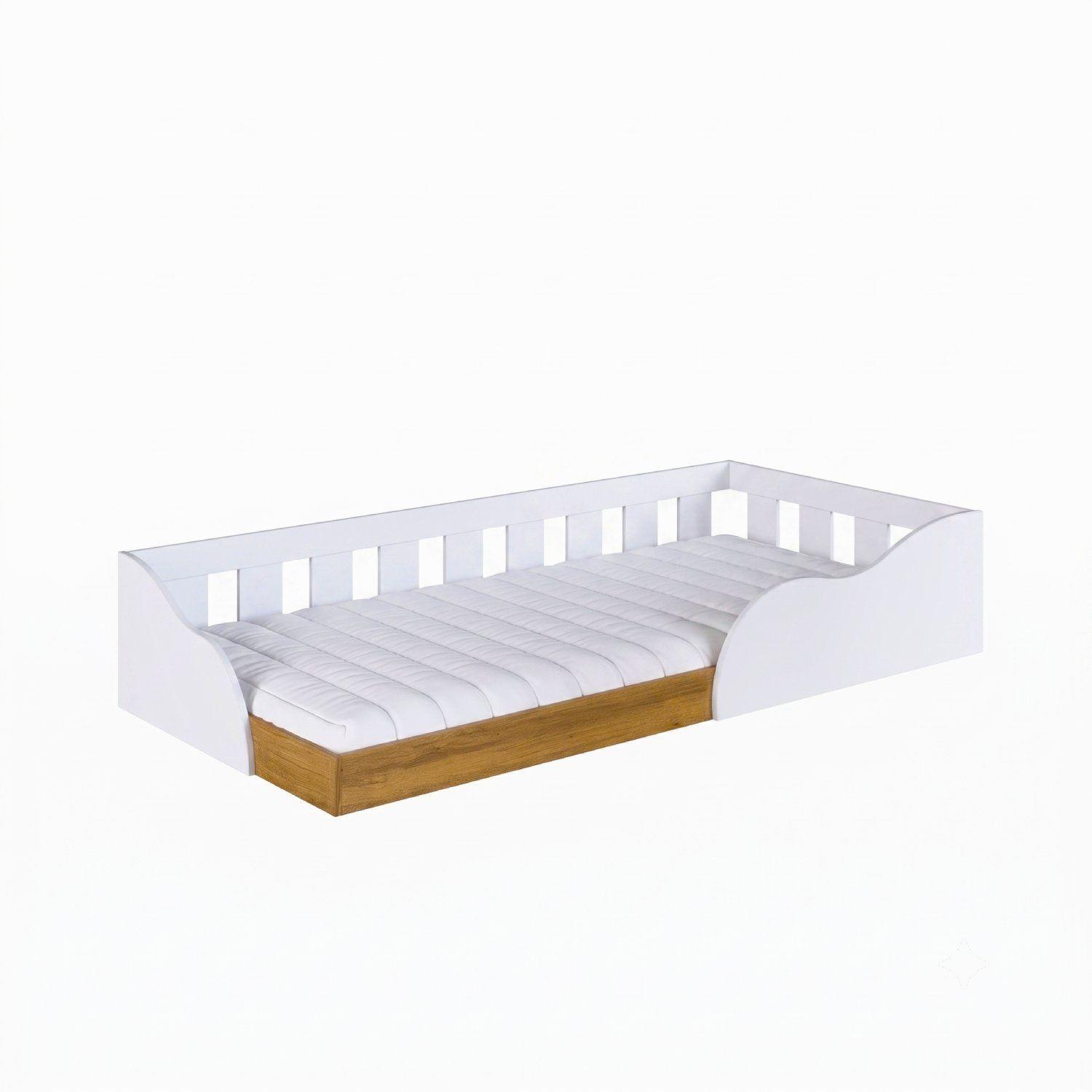 Cama Infantil 1 Plaza Montessori Memphis Kidscool Blanca -2
