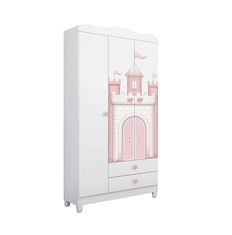 CLOSET INFANTIL 3 PUERTAS SOFIA BLANCO-0