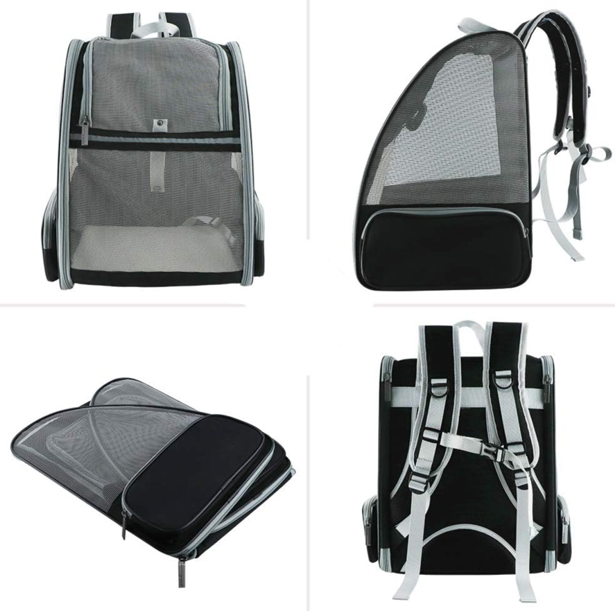 MOCHILA TRANSPORTE  MASCOTA BLACK-2