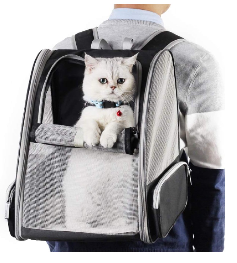 MOCHILA TRANSPORTE  MASCOTA BLACK-3