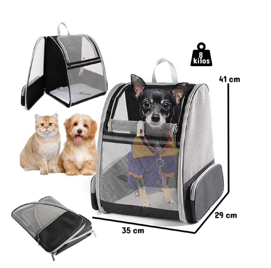 MOCHILA TRANSPORTE  MASCOTA BLACK-6