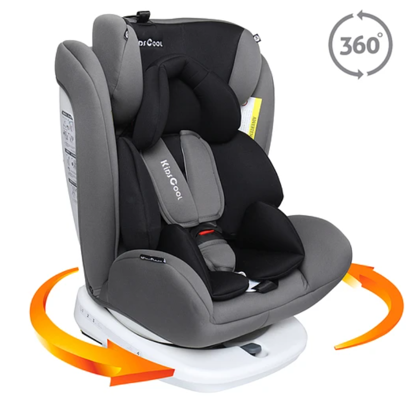 SILLA DE AUTO 360 ETAPA 0-1-2-3 GRIS-4