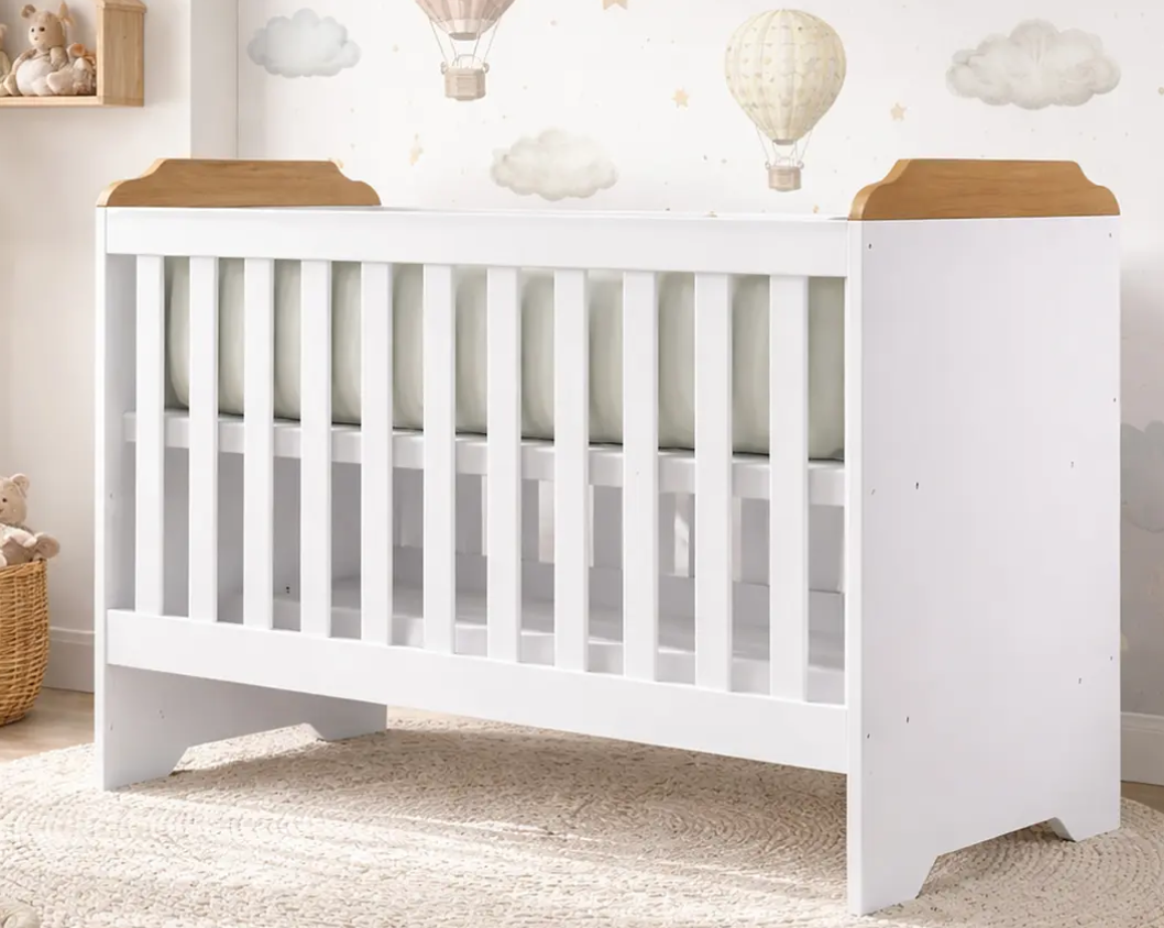 Cuna 3 Funciones Blanco/Cafe Miel-4