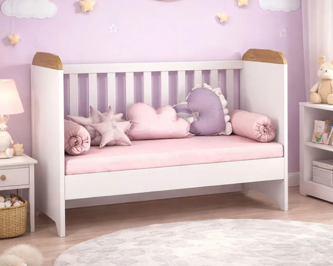 Cuna 3 Funciones Blanco/Cafe Miel-5