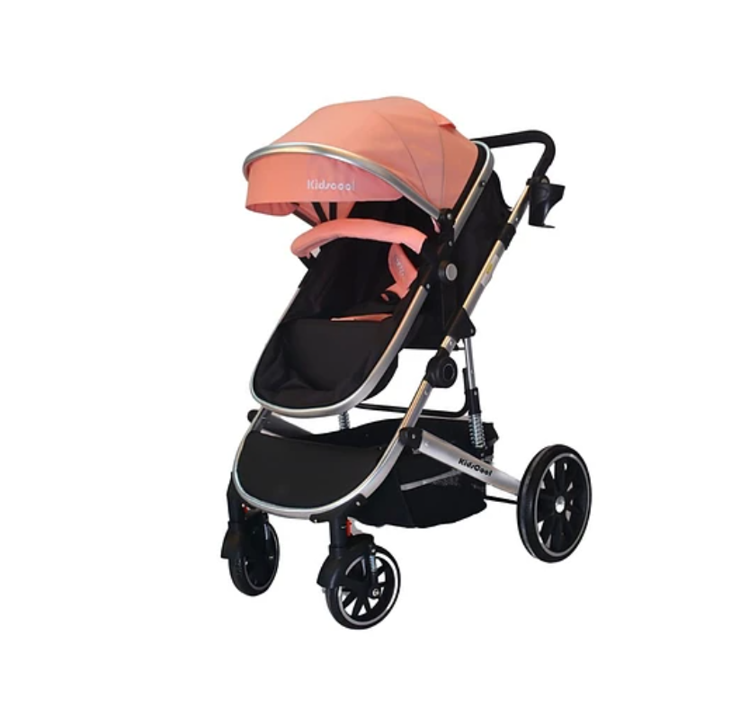 COCHE CUNA  LUX 3 EN 1 KIDSCOOL ROSADO-2