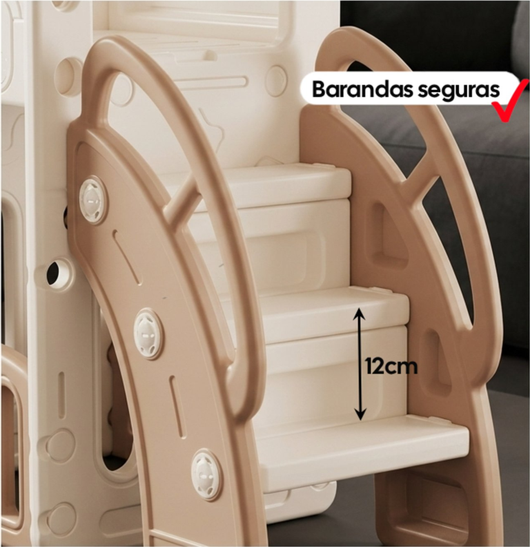 Resbalín Columpio Centro De Juegos 9 en 1 Kidscool Blanco -2