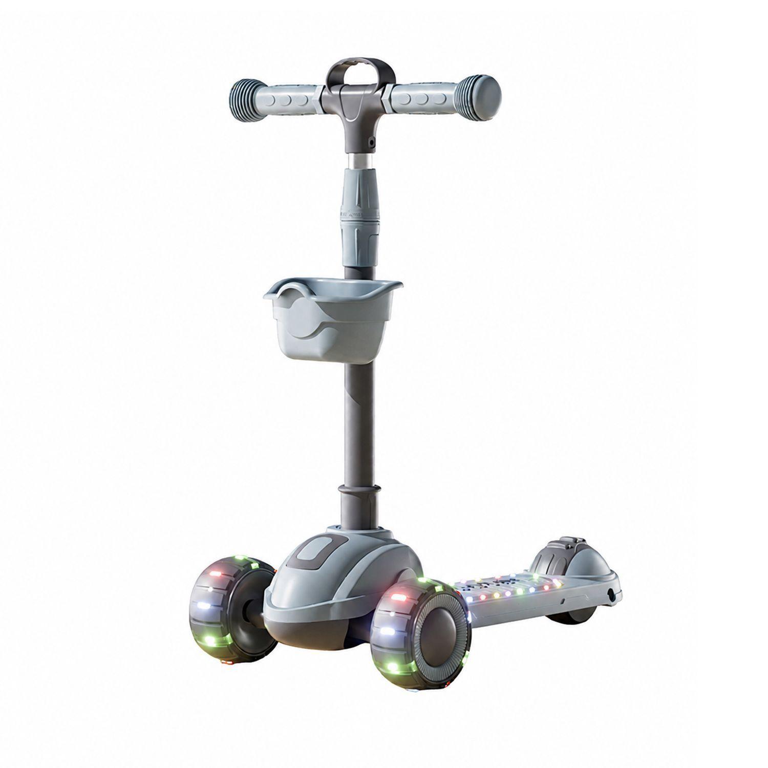 Scooter Infantil 3 En 1 Kidscool Plegable Con Asiento -1