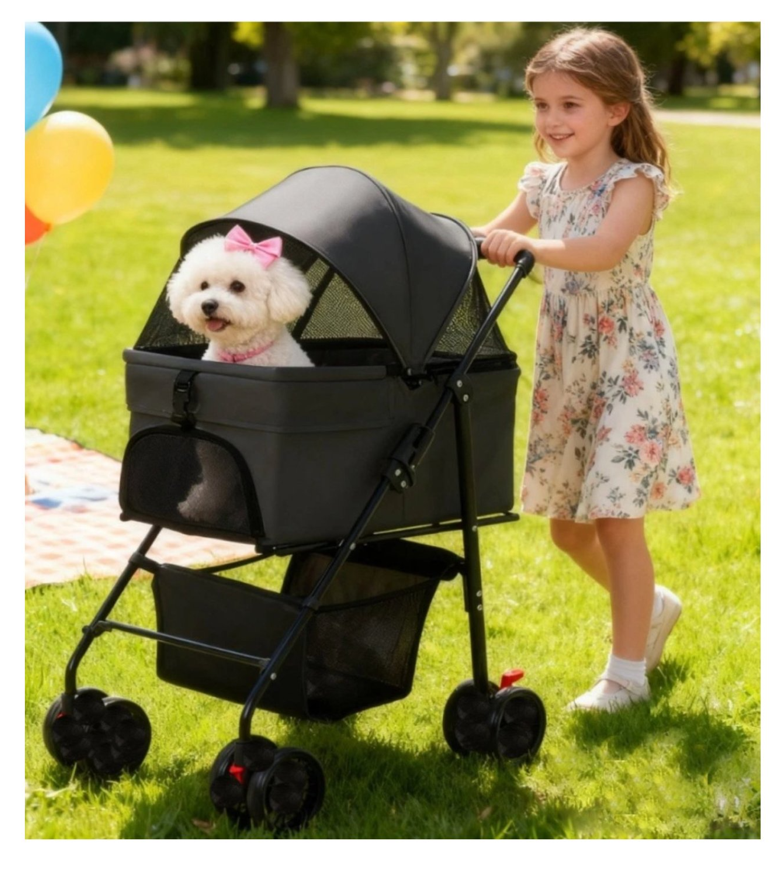 Coche Para Mascotas Plegable Desmontable -2