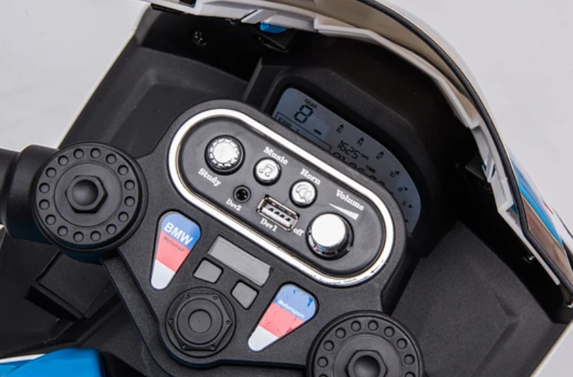 MOTO A BATERIA CON LICENCIA BMW 12V AZUL -5