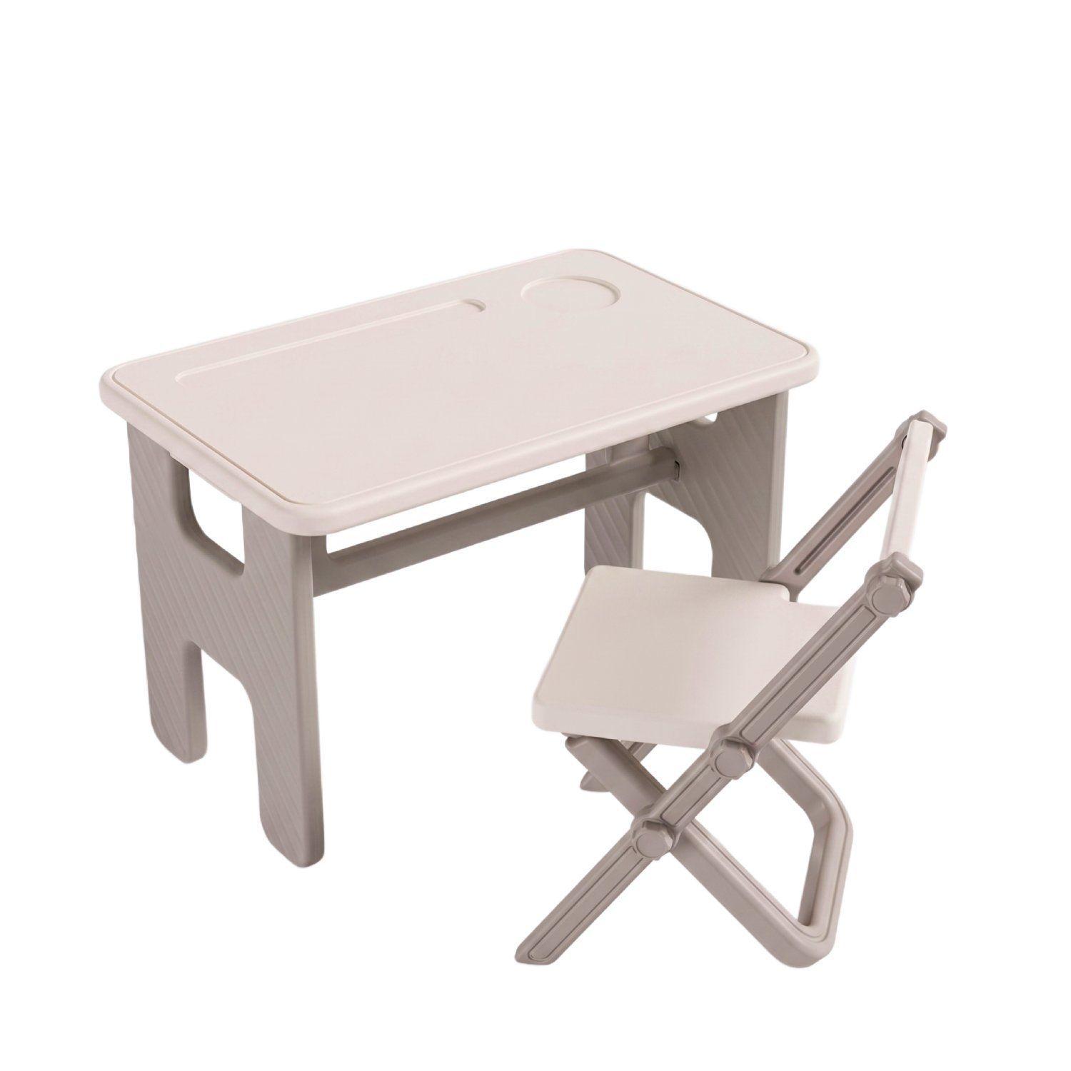 Mesa y Silla Infantil Doblemente Plegable Kidscool Estilo Nórdico-0