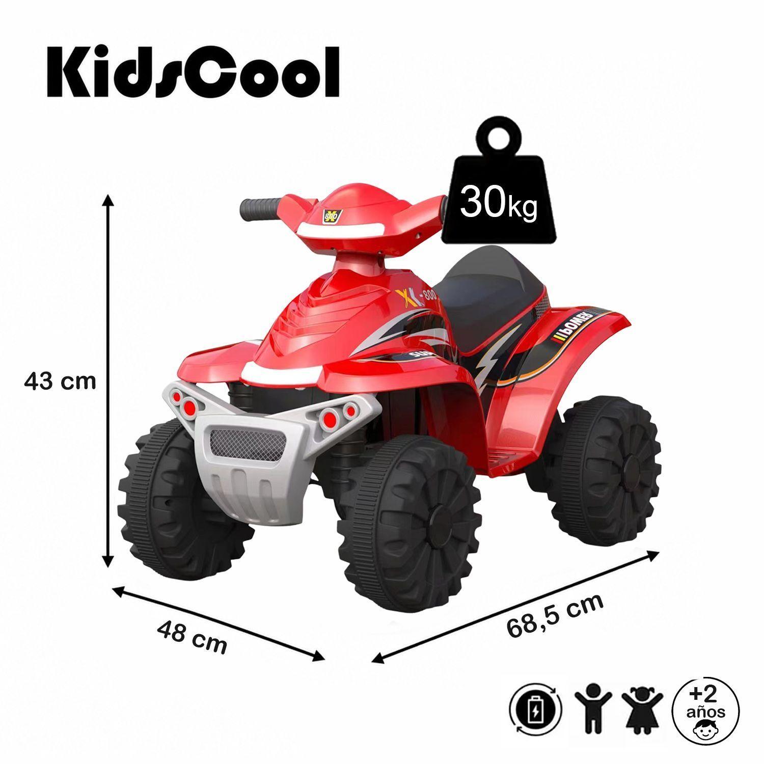 Cuatrimoto Eléctrica Infantil Kidscool 4 Ruedas 6V -6