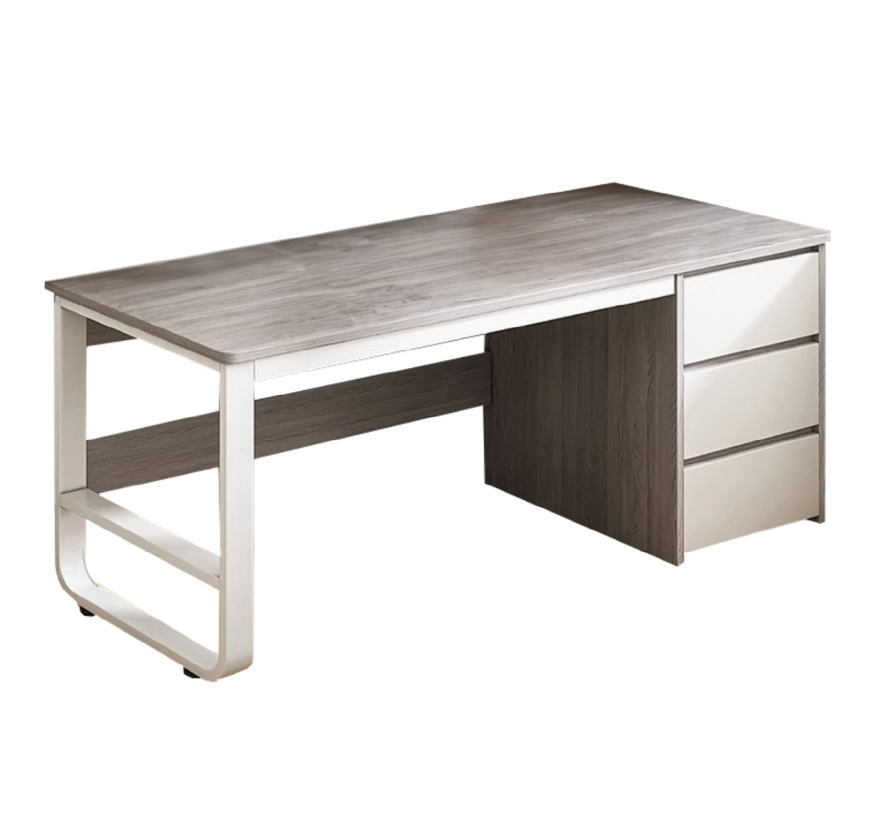 ESCRITORIO EJECUTIVO METAL GRIS BLANCO-0