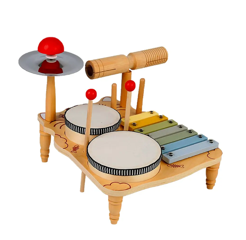 SET DE BATERIA MADERA MONTESSORI-0