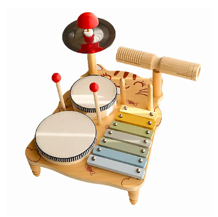 SET DE BATERIA MADERA MONTESSORI-1
